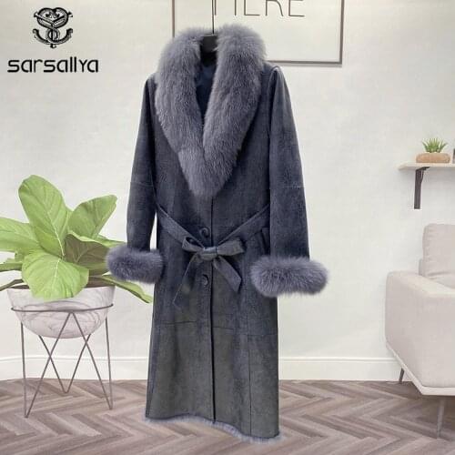 Женские длинные дубленки SARSALLYA China At AliExpress