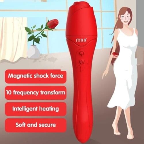 Sex Toy G Spot Rotating Rabbit Vibrator Silicone Clitoris Stimulation Waterproof Dildo Tongue Clit Stimulator Motor Rechargeable