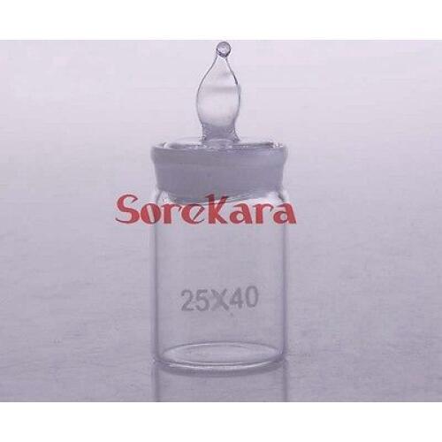 25x40mm Glass Weighing Bottle In Low Form Glass Weighing Specific Gravity Bottle
