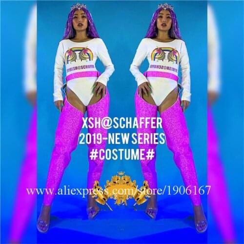 Halloween Party girl dance suit sexy lady stage performance clothes Crown Headdress nightclub women bodysuit bar DS DJ outfit
