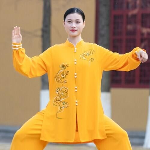 Tai Chi Uniform Traditional Chinese Clothing Kung Fu Outfit Wing Chun Shanghai Tang Clothes Hanfu Kungfu Wushu Costume 11011