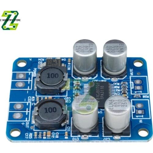 TPA3118 PBTL Mono Audio Receiving Power Amplifier Board DC 8V-24V 60W Mono Digital Audio Power Amplifier Module