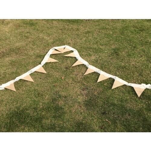 100sets/lot Fast shipping 2.8M 13 Flags Lace Vintage Party Wedding Pennant Bunting Banner For Wedding Party Decoration