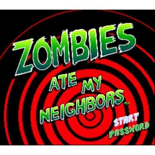 Zombies Ate My Neighbors 16 bit Big Gray Game Card For NTSC Game Player Drop Shipping
