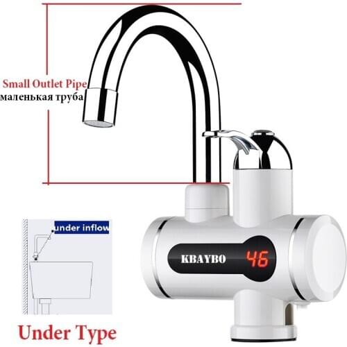 3000W Tankless Water Heater Tap,Kitchen Faucet Instant Water Water Heaters Faucet 3 Seconds Instantaneous Heating