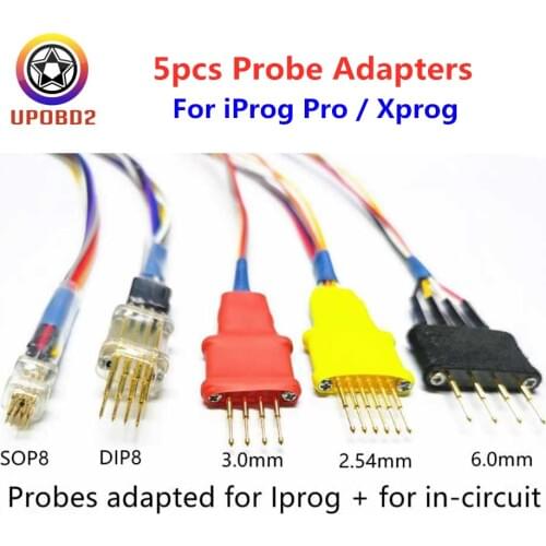 5pcs Probes Adapter For in-circuit ECU Work with iProg+ iProg Pro Programmer and Xprog
