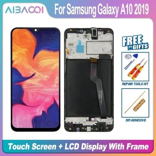 AiBaoQi Brand New 6.2 Inch Touch Screen+1280x720 LCD Display Assembly Replacement For Samsung Galaxy A10 2019 Phone