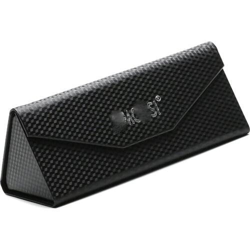 New Exquisite Hand-made Foldable Triangle Sunglasses Box, Creative Portable High-end Multifunctional Mirror