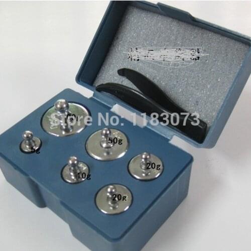 Calibration Weight 100g 50g 20g 10g 5g Grams Jewelry Scale Kitchen Scales Weighing Balance Scale Weights 6pcs/Set With Box