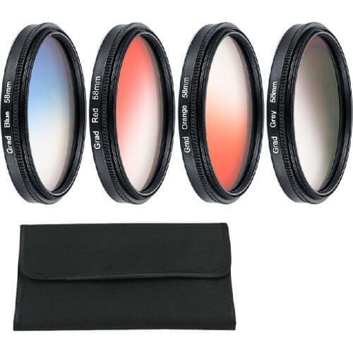 Kuulee ND FLD UV MC Grad Round Gradient Filter 52mm 58 67 55 77 mm for Nikon Canon EOS 7D 5D 6D 50D 60D 600D d5200 d3300 d3200