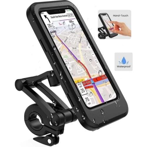 Hot Sale Rain-Proof Phone Holder Bicycle Handle Waterproof Mobile Phone Holder Portable For Motorcycle Bike