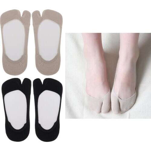2 Pairs Flop Socks Tabi Split Toe Socks Low Cut No Show Boat Socks
