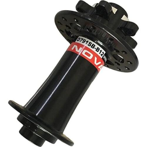 Novatec D791SB-B12 6 Bolts Bicycle Boost Front Hub Thru Axle 12*110mm 24H 28H Mountain Road Bike Disc Brake Cube Weight 196g