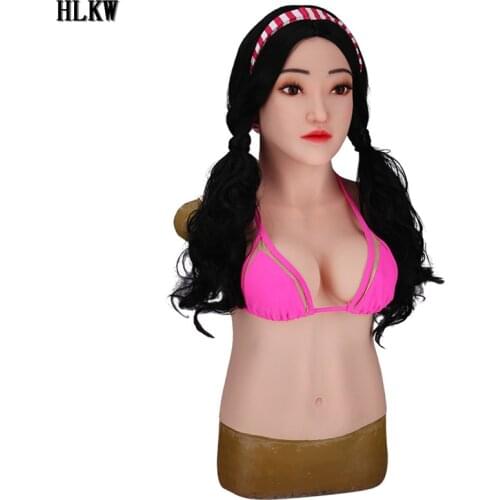 New Asian girl Sexy Style Silicone Drop breast forms fake boobs C cup Male to Female sexy chest for Crossdresser Transgender