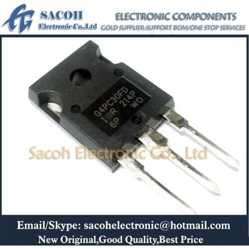 Free Shipping 10Pcs IRG4PC30FD G4PC30FD IRG4PC30F G4PC30F TO-247 17A 600V N-ch Power IGBT