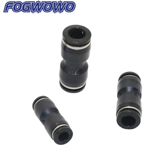 Plastic Slip-Lock Straight Quick Connector Low Pressure Misting Cooling Tracheal Hose Gaeden Water Irrigation Pipe Connectors