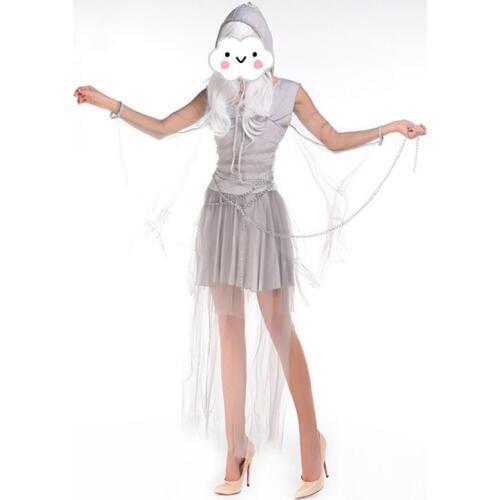 Hot Corpse Bride Zombie Bride High Quality Roleplay Costumes Witch Adult Party Dress Ghost Bride Halloween Costumes for Women