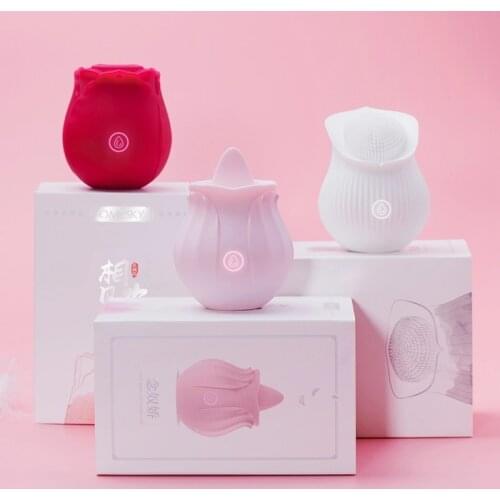 Rose Flower Sucking Vibrator for Women Clit Sucker Vaginal Clitoral Stimulate Erotic Sex Toys For Adult Masturbator Nipple