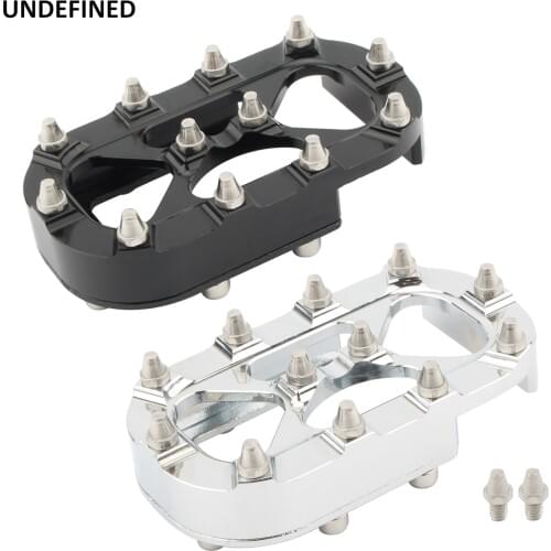 Brake Pedal Pad MX Offroad Foot Pegs Footrest Cover For Harley Sportster Iron XL883 XL1200 Universal CNC Aluminum Black Chrome