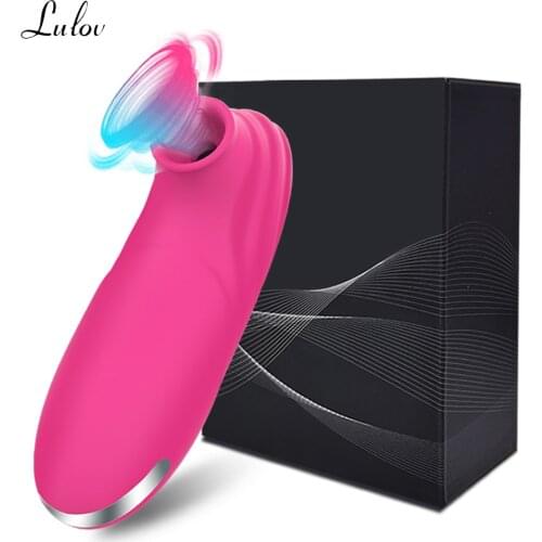 Powerful 10 Speed Clitoris Vibrator Nipple Clit Sucker Stimulator Oral Pussy Licking Blowjob Tongue Sex Toys for Women Adults