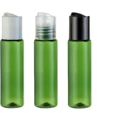 30ml green plastic PET bottle ,toilet water bottle,lotion bottle with press lid