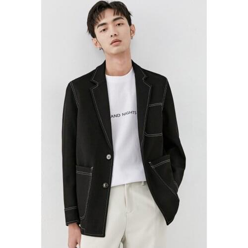 XS-5XL New 2021 Mens clothing Catwalk Open line Suit Lapel loose casual Coat plus size costumes