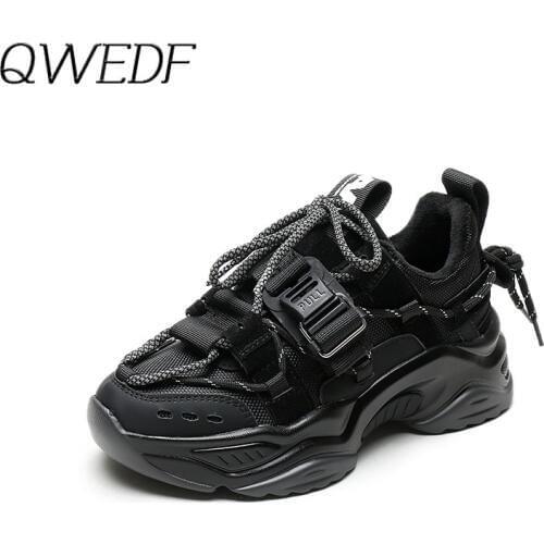 QWEDF 2019 Fashion Sneakers Women Platform Shoes New Women Vulcanized Shoes Woman Female Chunky Colorful Sneakers Z4-45