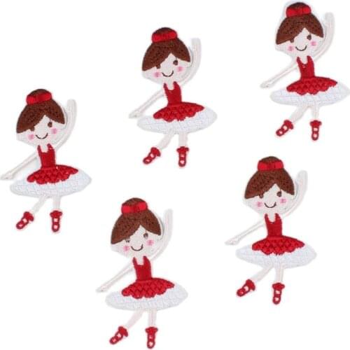 10pcs/lot Cartoon Little Girl Patch Sew On Iron On Cute Stickers DIY Apparel Pants Jeans Decoration Appliques Handmade Badge