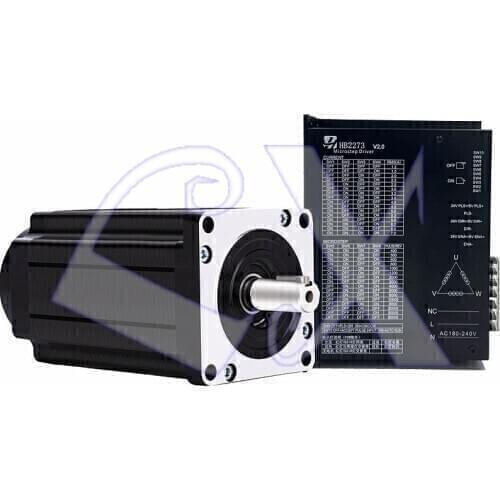 110 type three-phase stepper servo driver kit 22NM 900RPM 110BYG350-220 stepper motor 220V + HB2273 7A Driver