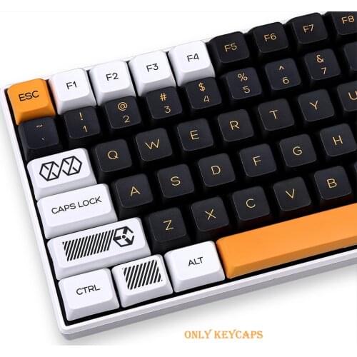 121 Key DYE-SUB PBT Keycap XDA Profile Personalized Virtual war keycaps For Cherry MX Switch Mechanical Keyboard Anne Pro 2/GK61