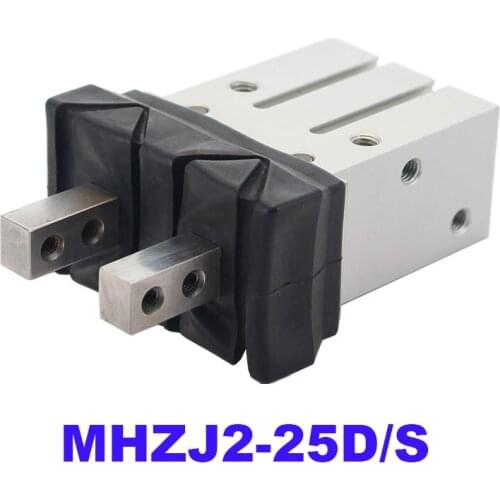 2 Fingers Double acting air gripper with dust cover MHZJ2-25D MHZJ2-25S SMC type mini pneumatic single acting cylinder