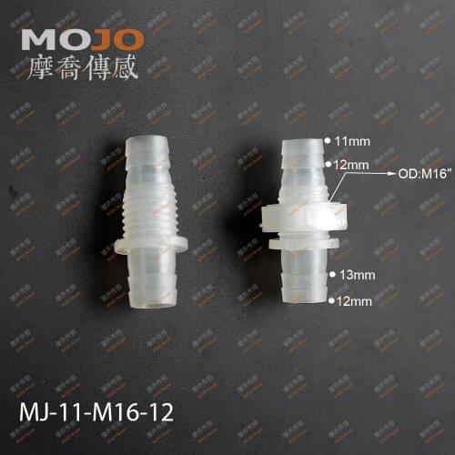 2020 (10pcs/Lots) MJ-11-M16-12 straight-through joint 11mm to 12mm to M16 male thread connector pipe fitting