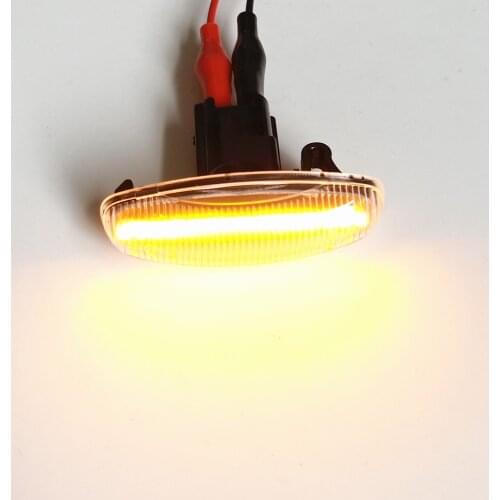 2x For Toyota Yaris Vios 2014-2019 LED Car Flowing Water Dynamic Side Marker Blinker Light Signal Lamp Turn Signal Light