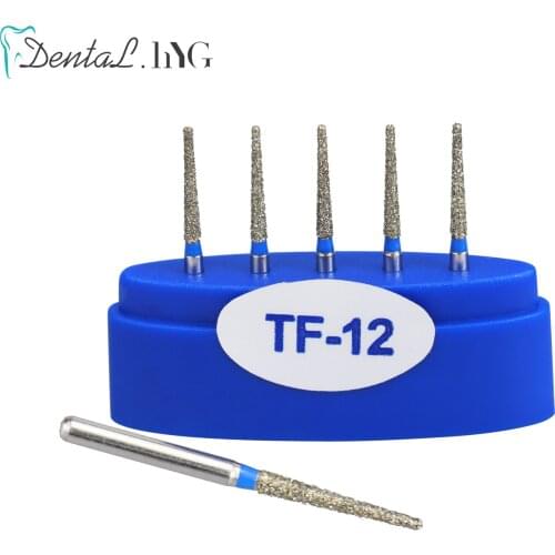 5pcs/Pack Dental Diamond Burs Drills High Speed Handpiece Polishing Whitening Tools Dental Burs for Teeth Whitening