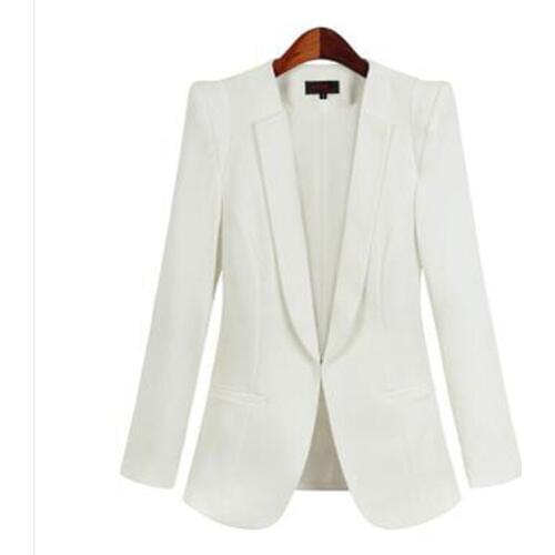 Brieuces new Ladies Feminino Plus Size 4XL Formal Jacket Womens White Blaser Rosa Female Blue Women Suit Office Ladies