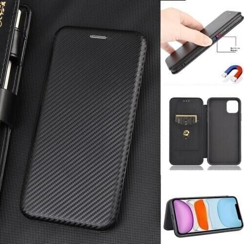 Carbon Fiber Leather Magnetic Flip Cover Case for Onplus 9 Pro 8T 8 Pro Nord N10 7T 6T 5T 3 3T Shell Wallet Card Holder