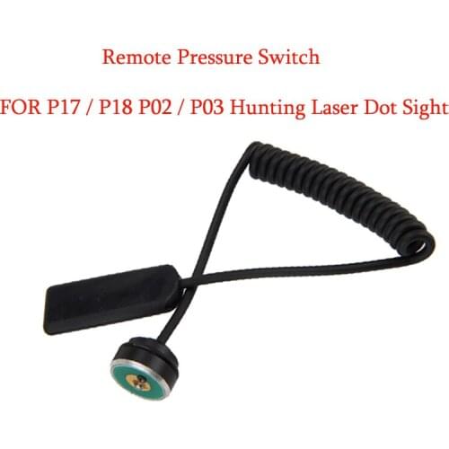 Remote Pressure Switch FOR P17 / P18 P02 / P03 Hunting Laser Dot Sight 532nm Green/Red Emitter Rat Mouse Torch Tail Switch