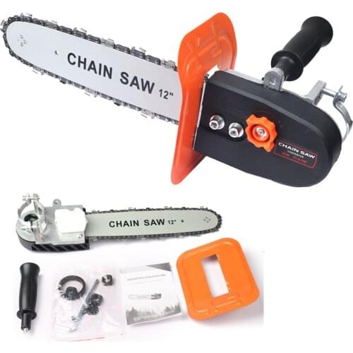 Electric Chain Saw Multifunction Adapter Converter Bracket DIY Set For 12'' Electric Angle Grinder Woodworking Tool M14 AND M10