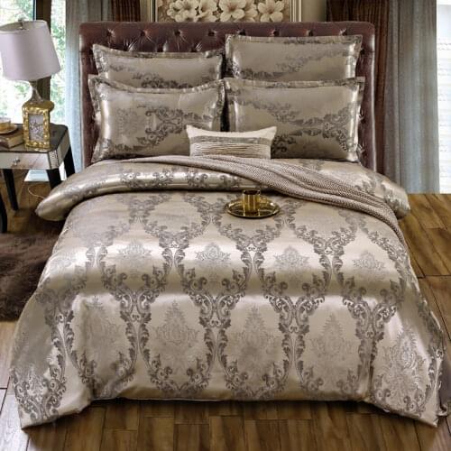 Nordic Style Bedding Set 3PCS Jacquard Floral Design Reversible Coverlet Pillowcase Luxury Queen King Size Comforter Duvet Cover