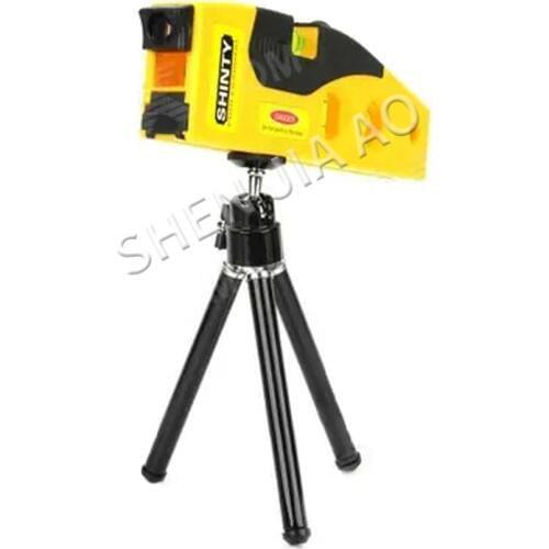 1PC Cross Line Laser Level Tester Machine Infrared Two Line Level Home Line With A Tripod Cross Laser Two Line Level Machine
