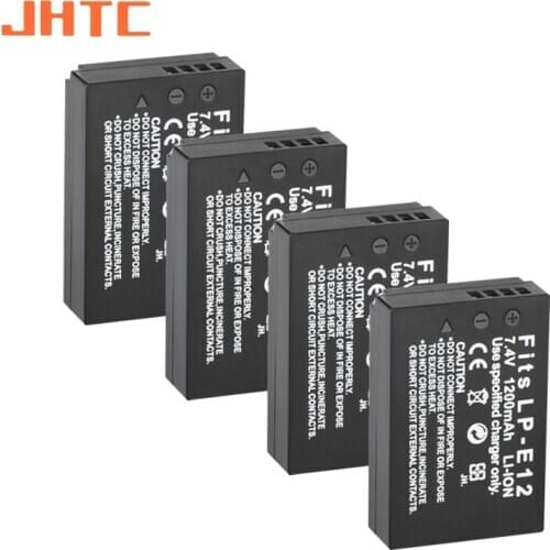 LP-E12 LPE12 LP E12 Battery 1200mAh for Canon Rebel SL1 100D Kiss X7 EOS-M EOS M M2 EOS M10 M50 M100 Camera Batteries