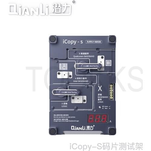 Qianli icopy-s Double - Sided 4 in1 Logic Baseband EEPROM Chip Non-removal Programm for iPhone 6/6S/7/7P/8/X/XS MAX