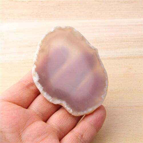 1pc Irregular gray agates slice jewelry making Natural stone minerals slice healing crystals for home decoration coaster jewelry