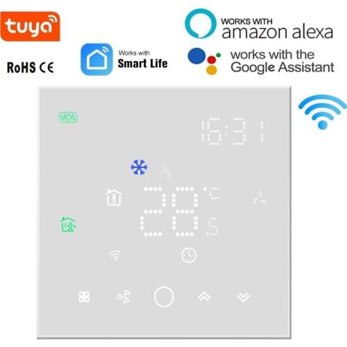 SHOJZJ Wifi Thermostat For Air Conditioner Tuya Smart Thermotato Temperature Controller Regulator Works With Google Home Alexa