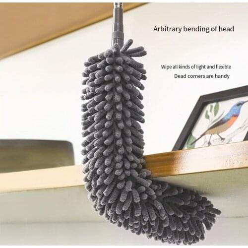 Retractable Duster Cleaner Brush Set Telescopic Microfiber Dusting Brush Bendable for Air-condition Car Furniture Home Cleaning