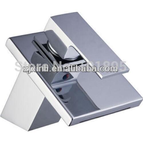 X8319B1 - Luxury Deck Mounted Chrome Finish Brass Square Faucet
