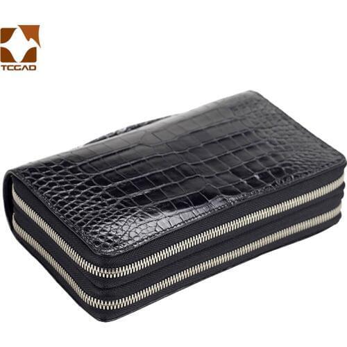 Womens wallet Luxury Double Zip purse sac femme cartera mujer sac Money 2019 portefeuille damski femme patent leather genuine