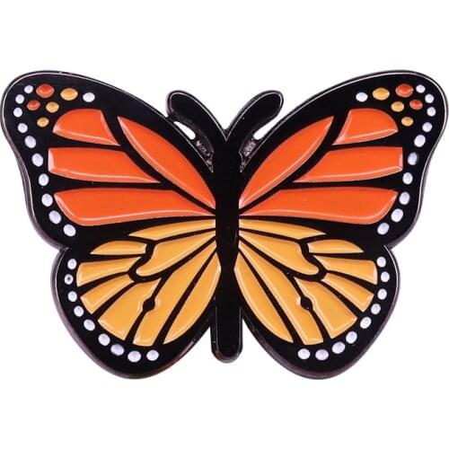 Monarch butterfly enamel pin dreamer insect badge gorgeous jackets backpack art decor