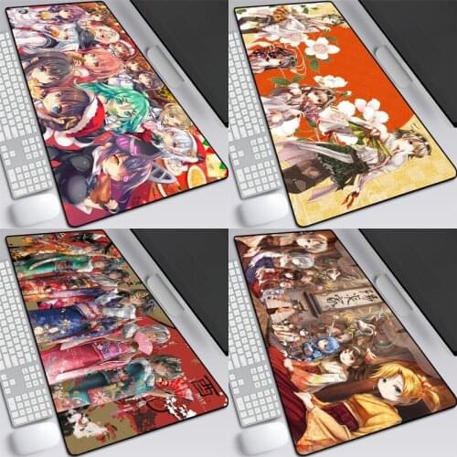1pcs Anime Cartoon Mouse Keyboard Pad Kantai Collection Fubuki Printed Gaming Mat Cosplay Prop Decor for Boy Girl Gift