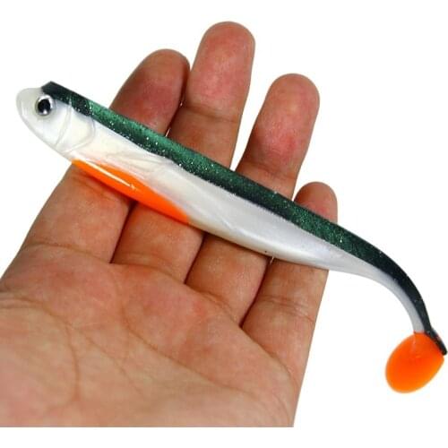 2PCS 15.9g-15cm Silicone jigging Bait Soft Fishing Lures Artificial Worm Fish Lure Sinking Swimbait Seawater Fishing Tackle